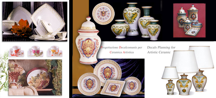 Decalcomanie Stoviglierie E Ceramiche Artistiche